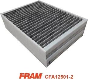 FRAM CFA12501-2 - Фильтр воздуха в салоне xparts.lv