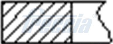 Freccia FR10-384200 - Комплект поршневых колец xparts.lv
