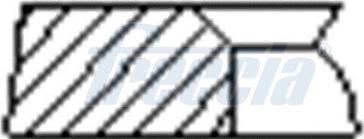 Freccia FR10-201200 - Комплект поршневых колец xparts.lv