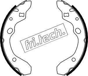Fri.Tech. 1049.144 - Комплект тормозных колодок, барабанные xparts.lv