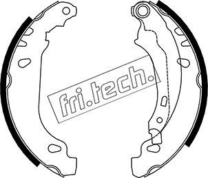 Fri.Tech. 1079.191 - Комплект тормозных колодок, барабанные xparts.lv
