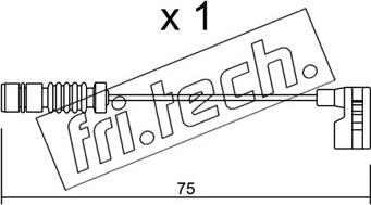 Fri.Tech. SU.251 - Indikators, Bremžu uzliku nodilums xparts.lv