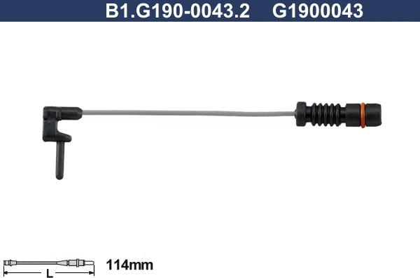 Galfer B1.G190-0043.2 - Indikators, Bremžu uzliku nodilums xparts.lv
