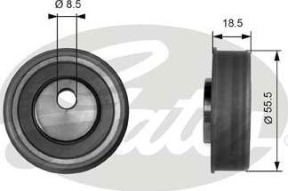 Gates T41038 - Tensioner Pulley, timing belt xparts.lv
