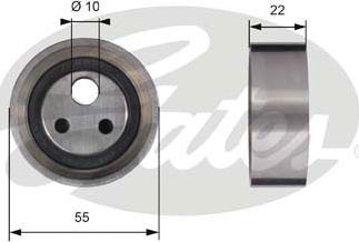 Gates T41155 - Tensioner Pulley, timing belt xparts.lv