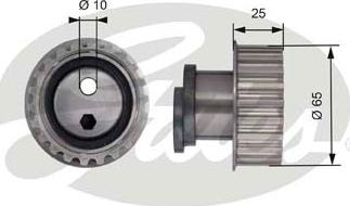 Gates T41171 - Tensioner Pulley, timing belt xparts.lv