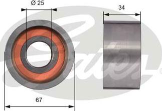 Gates T41178 - Deflection / Guide Pulley, timing belt xparts.lv