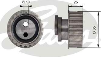 Gates T41172 - Tensioner Pulley, timing belt xparts.lv