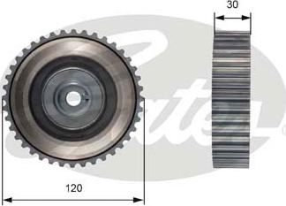 Gates T41255 - Deflection / Guide Pulley, timing belt xparts.lv
