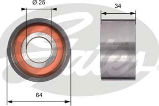Gates T41234 - Tensioner Pulley, timing belt xparts.lv
