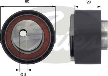 Gates T43055 - Tensioner Pulley, timing belt xparts.lv