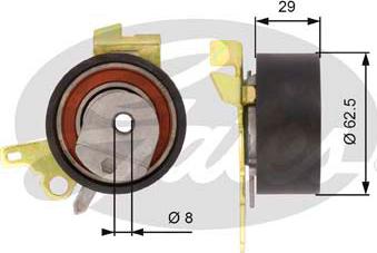 Gates T43022 - Tensioner Pulley, timing belt xparts.lv