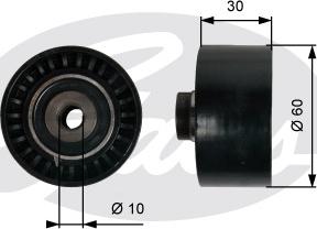 Gates T42065 - Deflection / Guide Pulley, timing belt xparts.lv