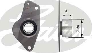 Gates T42089 - Deflection / Guide Pulley, timing belt xparts.lv