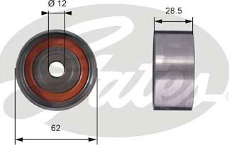 Gates T42027 - Deflection / Guide Pulley, timing belt xparts.lv