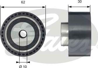 Gates T42198 - Deflection / Guide Pulley, timing belt xparts.lv