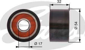 Gates T42167 - Deflection / Guide Pulley, timing belt xparts.lv