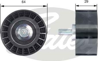 Gates T42170 - Deflection / Guide Pulley, timing belt xparts.lv