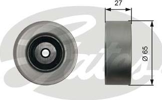 Gates T36451 - Deflection / Guide Pulley, v-ribbed belt xparts.lv