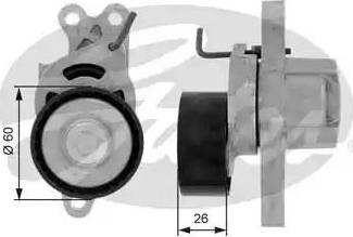 Gates T38446 - Deflection / Guide Pulley, v-ribbed belt xparts.lv