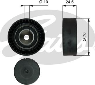 Gates T38071 - Deflection / Guide Pulley, v-ribbed belt xparts.lv