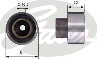 GATES-SEA T42053 - Deflection / Guide Pulley, timing belt xparts.lv