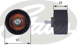 GATES-SEA T42060 - Deflection / Guide Pulley, timing belt xparts.lv