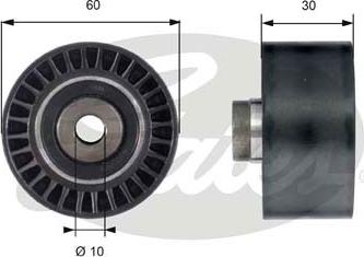 GATES-SEA T42161 - Deflection / Guide Pulley, timing belt xparts.lv