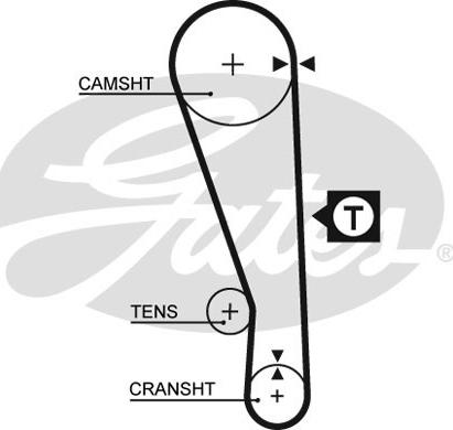 GATES-SEA T073 - Timing Belt xparts.lv