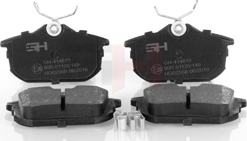 GH GH-414815 - Тормозные колодки, дисковые, комплект xparts.lv