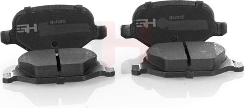 GH GH-410105 - Brake Pad Set, disc brake xparts.lv