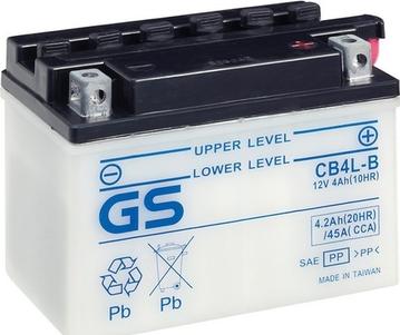 GS GS-CB4L-B - Стартерная аккумуляторная батарея, АКБ xparts.lv