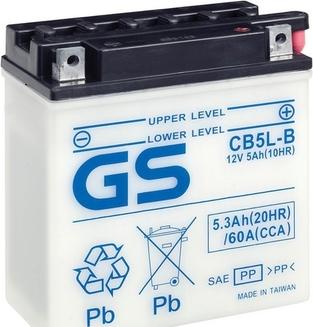 GS GS-CB5L-B - Стартерная аккумуляторная батарея, АКБ xparts.lv