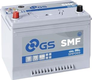 GS SMF069 - Стартерная аккумуляторная батарея, АКБ xparts.lv