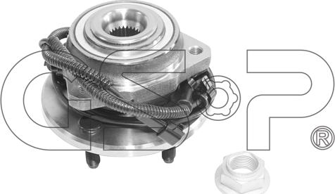 GSP 9327043K - Wheel hub, bearing Kit xparts.lv