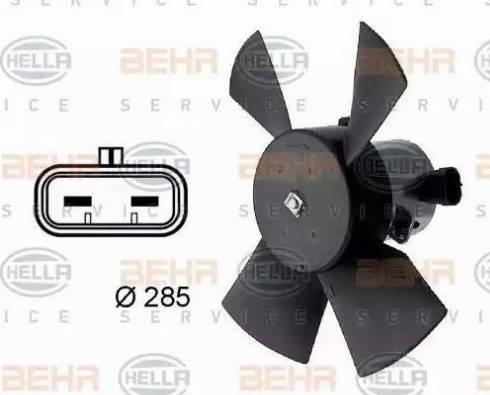 HELLA 8EW 009 158-701 - Fan, radiator xparts.lv