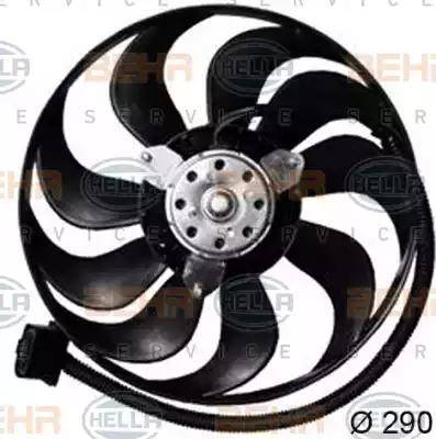 HELLA 8EW 351 043-571 - Fan, radiator xparts.lv