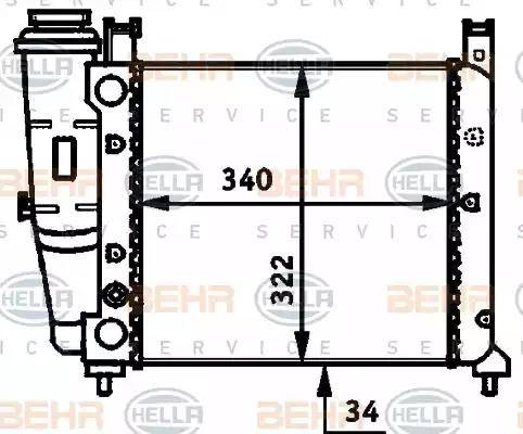 HELLA 8MK 376 713-491 - Radiators, Motora dzesēšanas sistēma xparts.lv