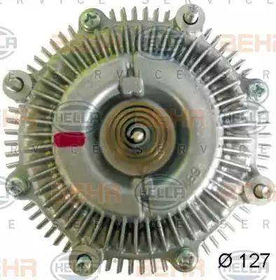 HELLA 8MV 376 758-591 - Clutch, radiator fan xparts.lv