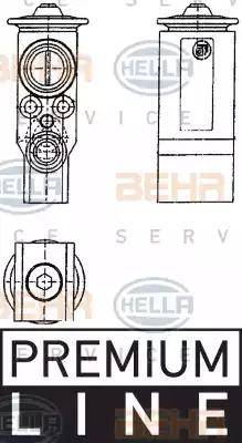 HELLA 8UW 351 239-071 - Расширительный клапан, кондиционер xparts.lv
