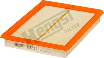 Hengst Filter E555L - Воздушный фильтр xparts.lv