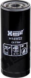 Hengst Filter H14W22 - Oil Filter xparts.lv