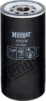 Hengst Filter H355W - Oil Filter xparts.lv
