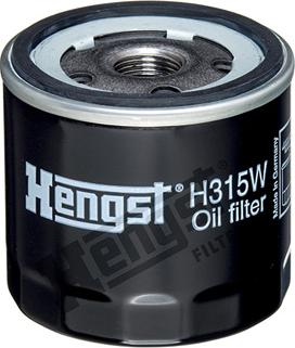 Hengst Filter H315W - Oil Filter xparts.lv