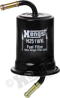 Hengst Filter H251WK - Degvielas filtrs xparts.lv