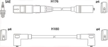 Hitachi 134766 - Augstsprieguma vadu komplekts xparts.lv