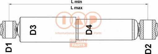 IAP QUALITY PARTS 504-13048 - Shock Absorber xparts.lv
