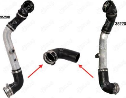 Ibras 35209 - Charger Intake Air Hose xparts.lv