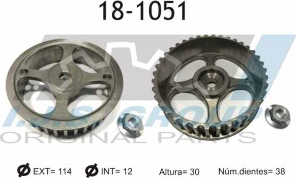 IJS GROUP 18-1051 - Gear, camshaft xparts.lv