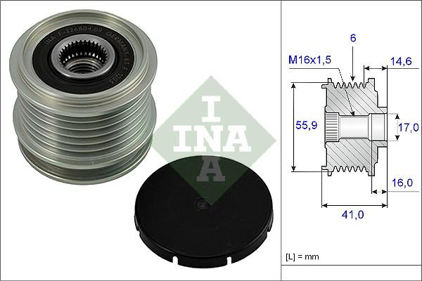 INA 535 0010 10 - Skriemulys, kintamosios srovės generatorius xparts.lv